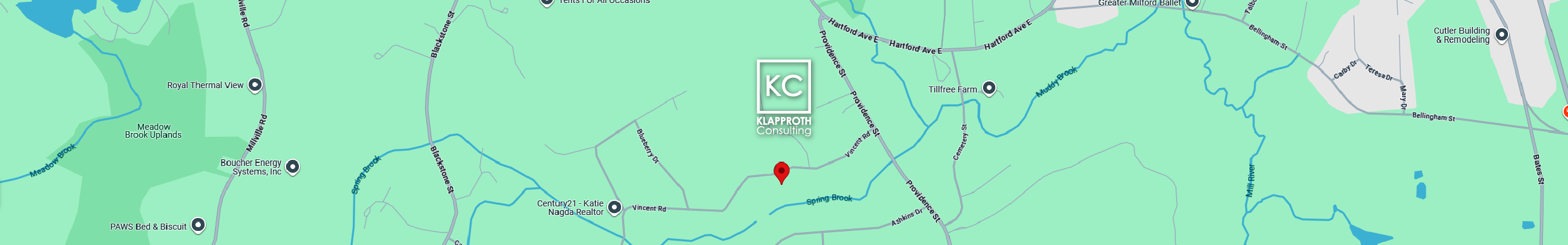 Convenient street map to Klapproth Consulting